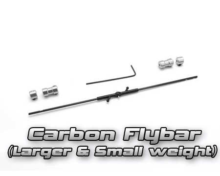 XNE006 Xtreme Carbon Flybar Set (with Larger & Small weight) (Solo Pro)